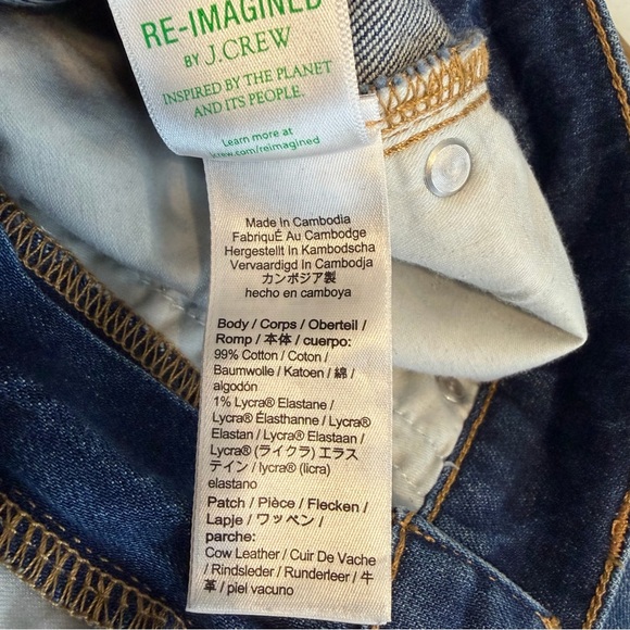 J. Crew Wide Leg Trouser Jeans 28 Cotton Stretch High Rise Flare 30" Inseam - Picture 7 of 8